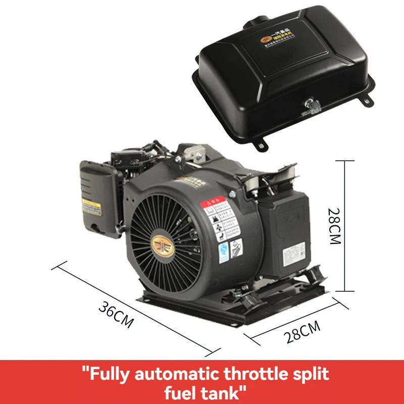 Intelligent variable frequency electric vehicle Automaticgasoline generatorrange extender generator 48v60v72v electric tricycl