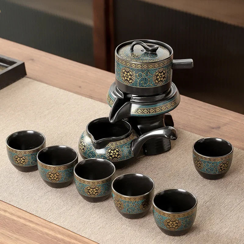 Automatic Kungfu Tea Set  Household Simple Pot Cup Ceramic