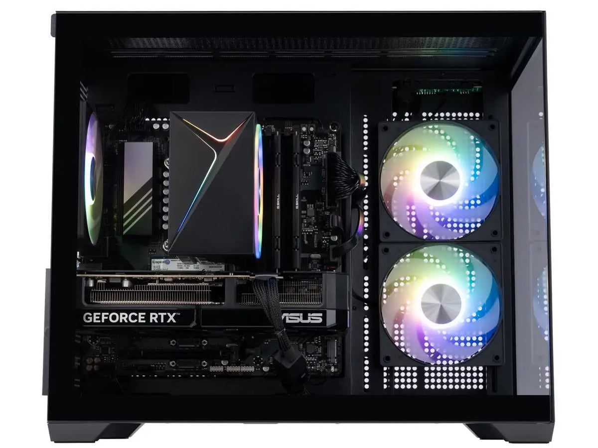 ABS Flux II Aqua Prebuilt Gaming PC - Windows 11 - Intel Core i7-14700F - GeForce RTX 5070 12GB - DLSS 4 - 32GB DDR5 - 1TB NVMe SSD
