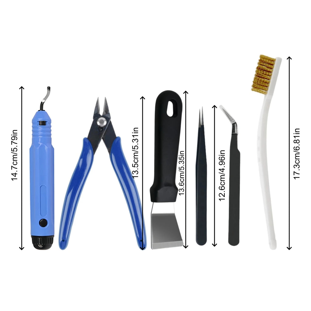 3D Printing Tools Various Types Tools Brush Tweezers Pliers Shovel Deburring Kits Universal 3D Printer Tools