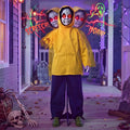49" Life Size Halloween Animatronics Ghost Halloween Decorations Outdoor Ghost  Decor Sound Activated with Glowing Eyes, Scary Haunted House Props for Garden Yard Lawn
