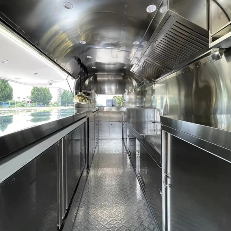 Fulai Remolque Food Truck Taco Ice Cream Truck Mobile Catering Hot Dog Burger BBQ Food Trailer with Full Kitchen Equipments
