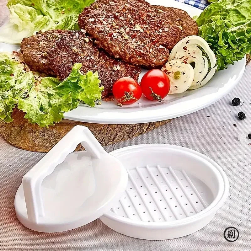 1PC Stuffed Hamburger Press, Plastic Burger Maker Mould for Grill & BBQ, Meat Patty Press Kitchen Tool