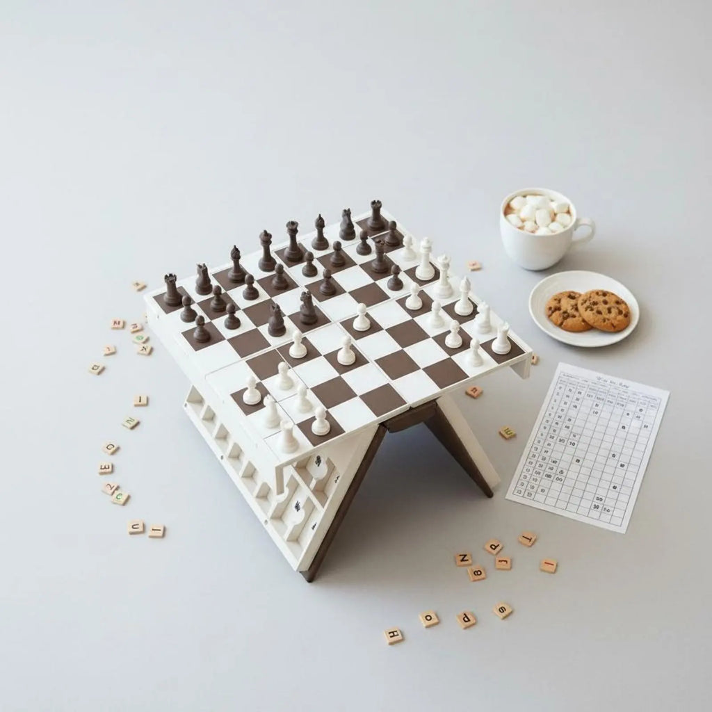 Letter Brainteaser Game Board Game Educational Portable Letter Brainteaser Game Set Book Shaped Game Case Vocabulary Building