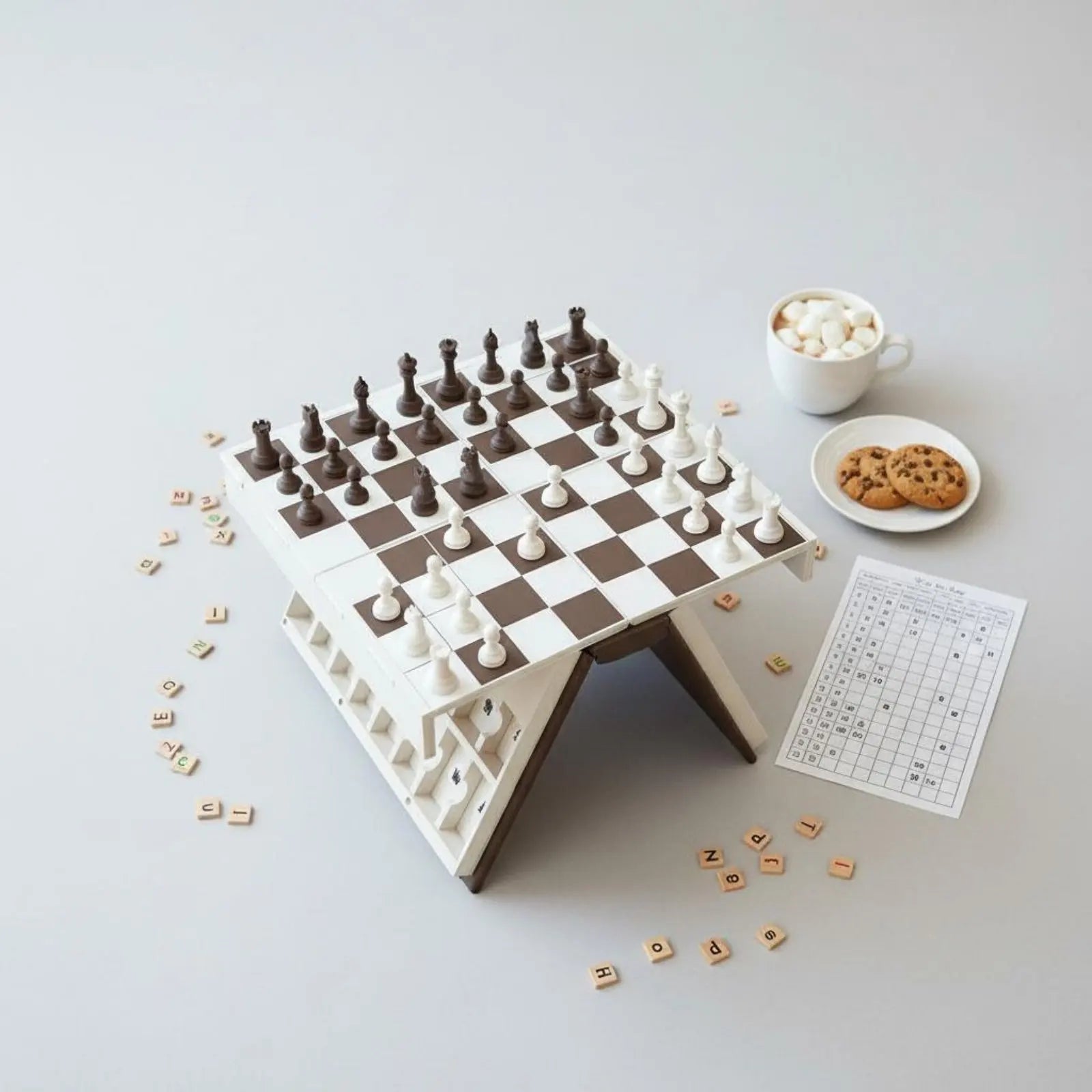 Letter Brainteaser Game Board Game Educational Portable Letter Brainteaser Game Set Book Shaped Game Case Vocabulary Building