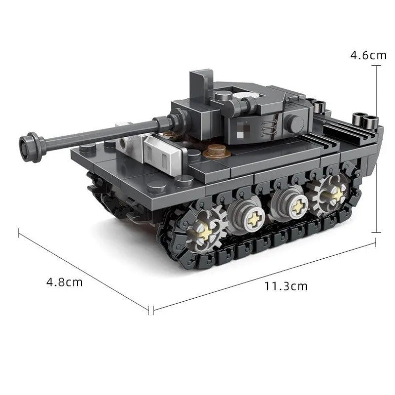 This Heavy-tank Assembly Kit for War Scenarios Is Ideal for Children's DIY Military Models and Serves As An Educational Toy Gift