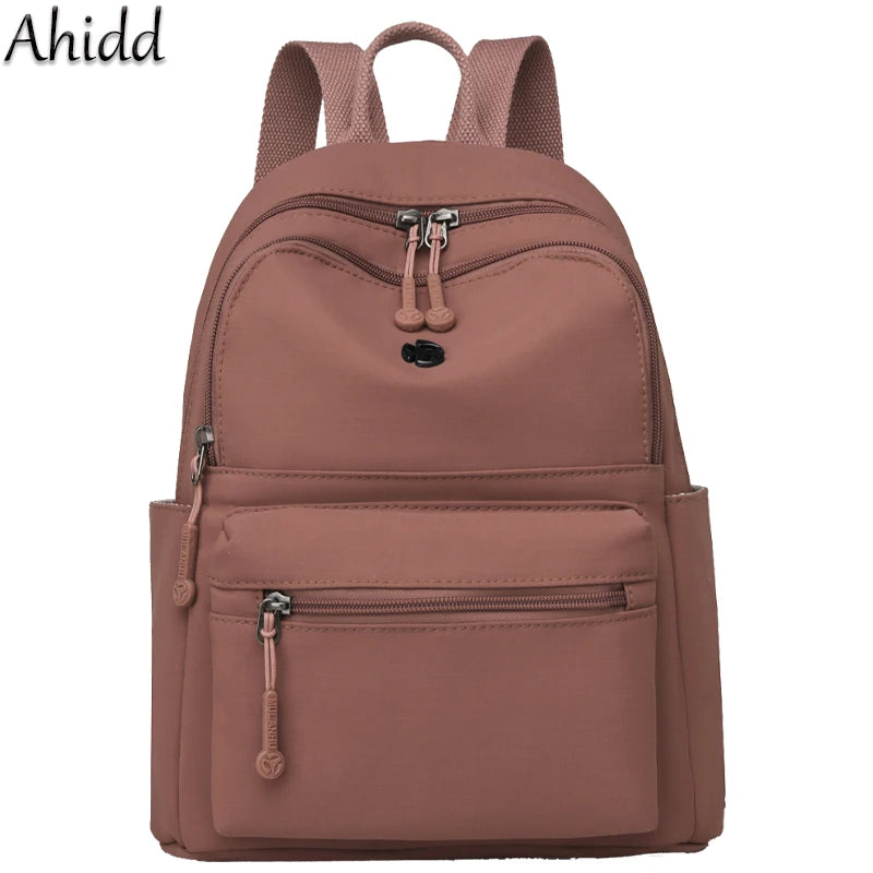 Casual Multi Pockets Backpacks for Women Waterproof Nylon Daypack Women Lightweight Back Pack Ladies Large Capacity Travel Bags