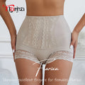 Flarixa High Waist Lace Flat Belly Shorts For Women Slimming Panties Shapewear Tummy Control Underwear Female Hip Lifting Pants