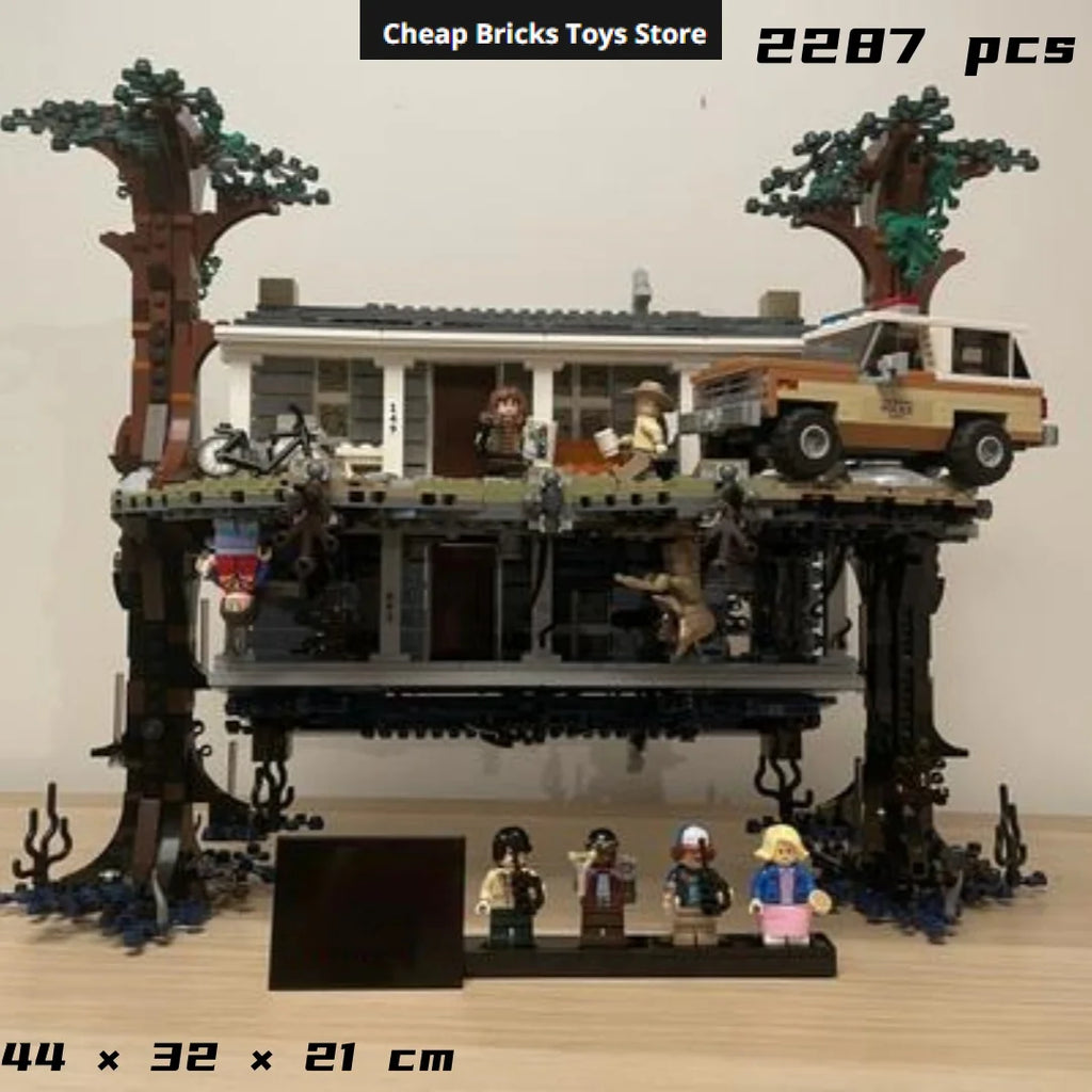 Upside Down House Bricks Building Blocks Compatible 2287pcs Reversible Dual Scene Building Model Christmas Gifts for Adults Toys