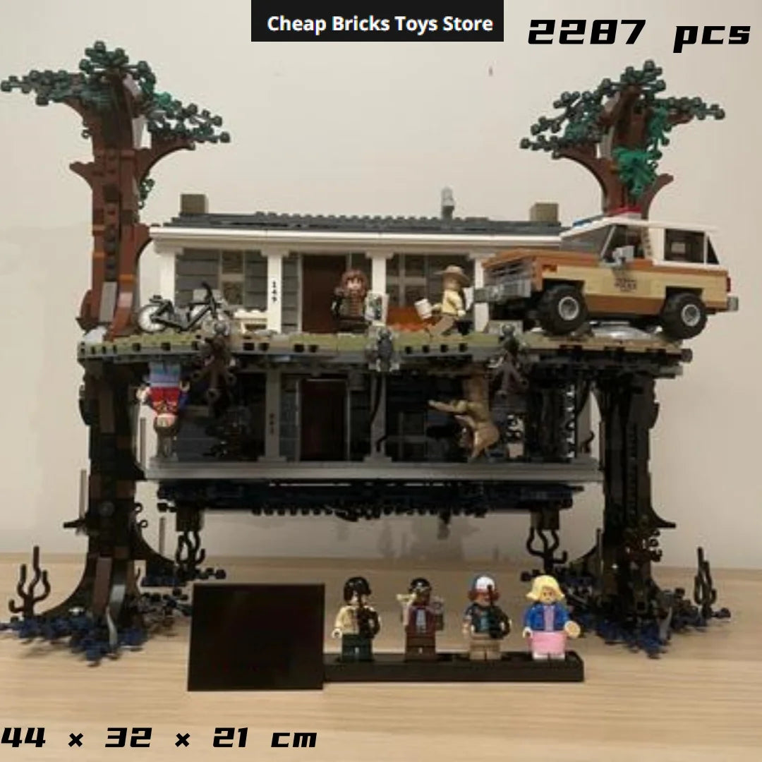 Upside Down House Bricks Building Blocks Compatible 2287pcs Reversible Dual Scene Building Model Christmas Gifts for Adults Toys