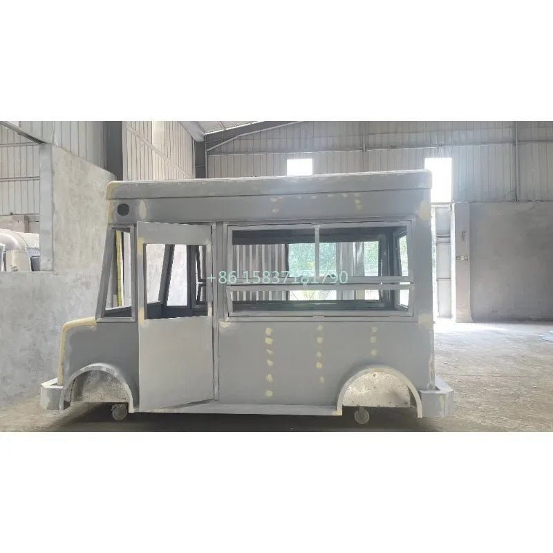 Widely Using Food Truck Trailer Kitchen Fully Equipped Mobile Fast Food Cart Trailer Snack Barbecue Food Truck Full Kitchen