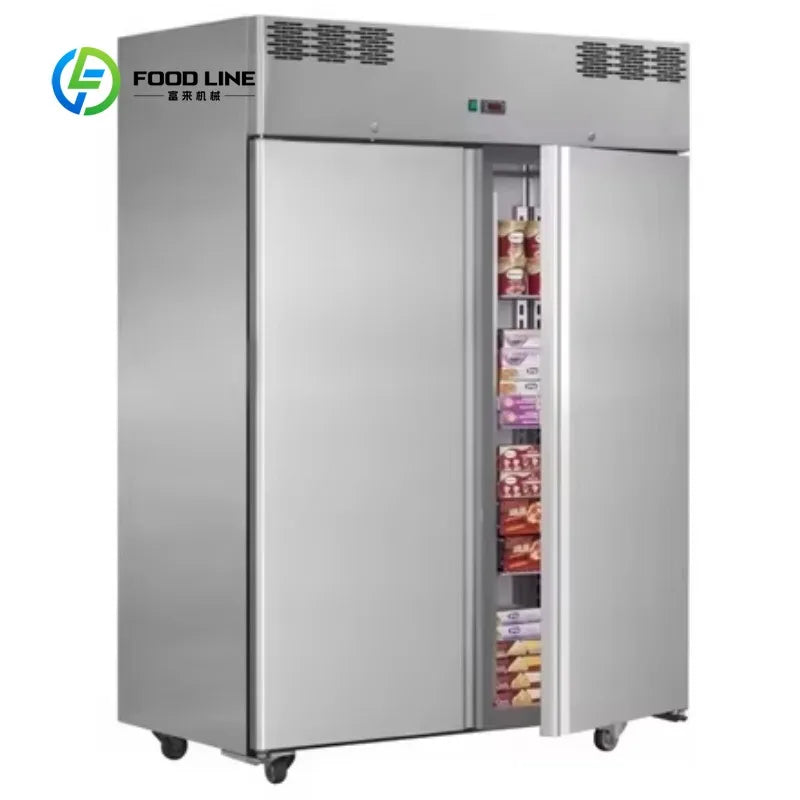 Commercial Refrigerator for Restaurant Kitchen Stainless Steel Fridge Freezer Refrigeration Equipment for Catering Business
