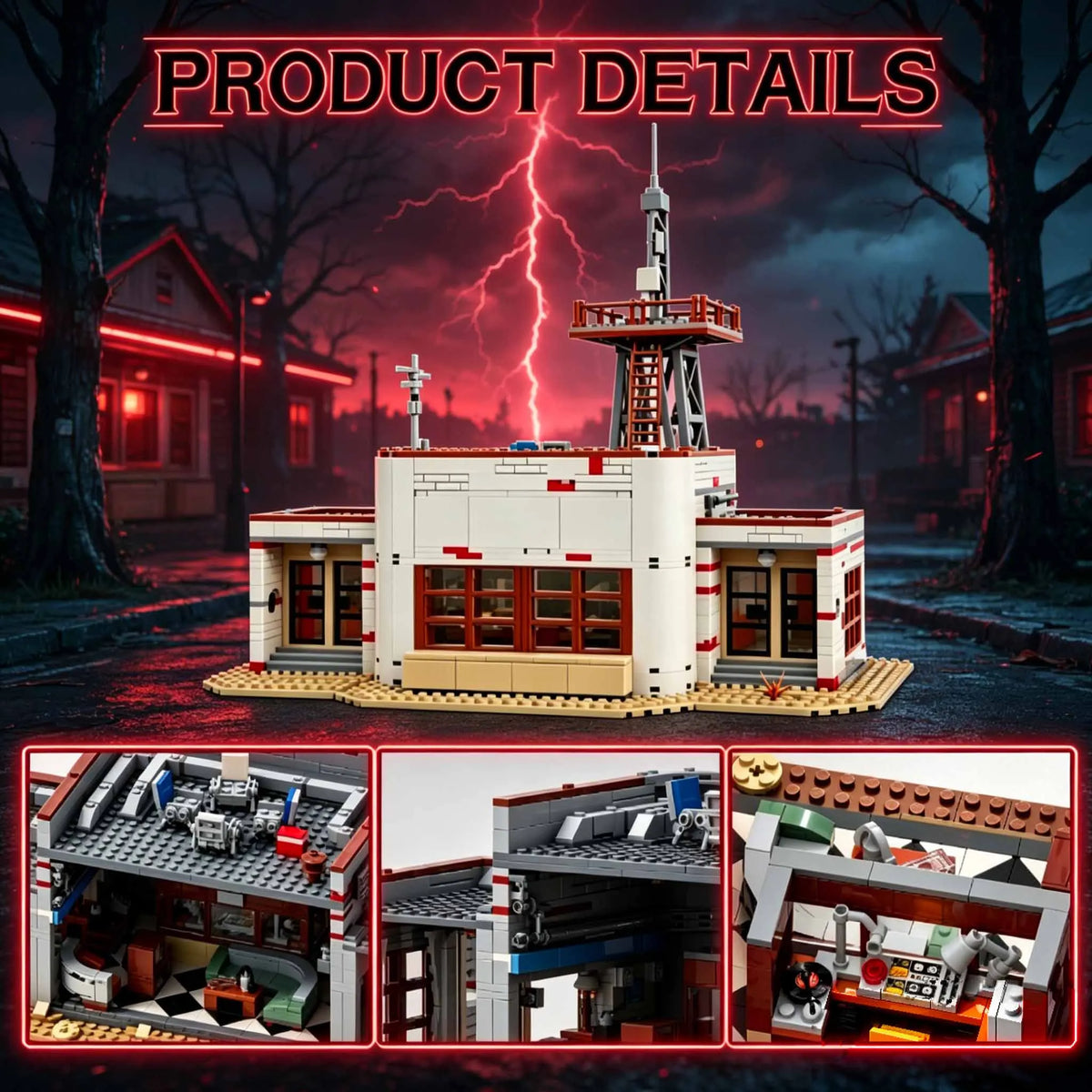 1309pcs MOC WSQK The Squawk Radio Model Stranger Horror TV Building Blocks Assembly Bricks Gifts Toy Decoration Adults Collector
