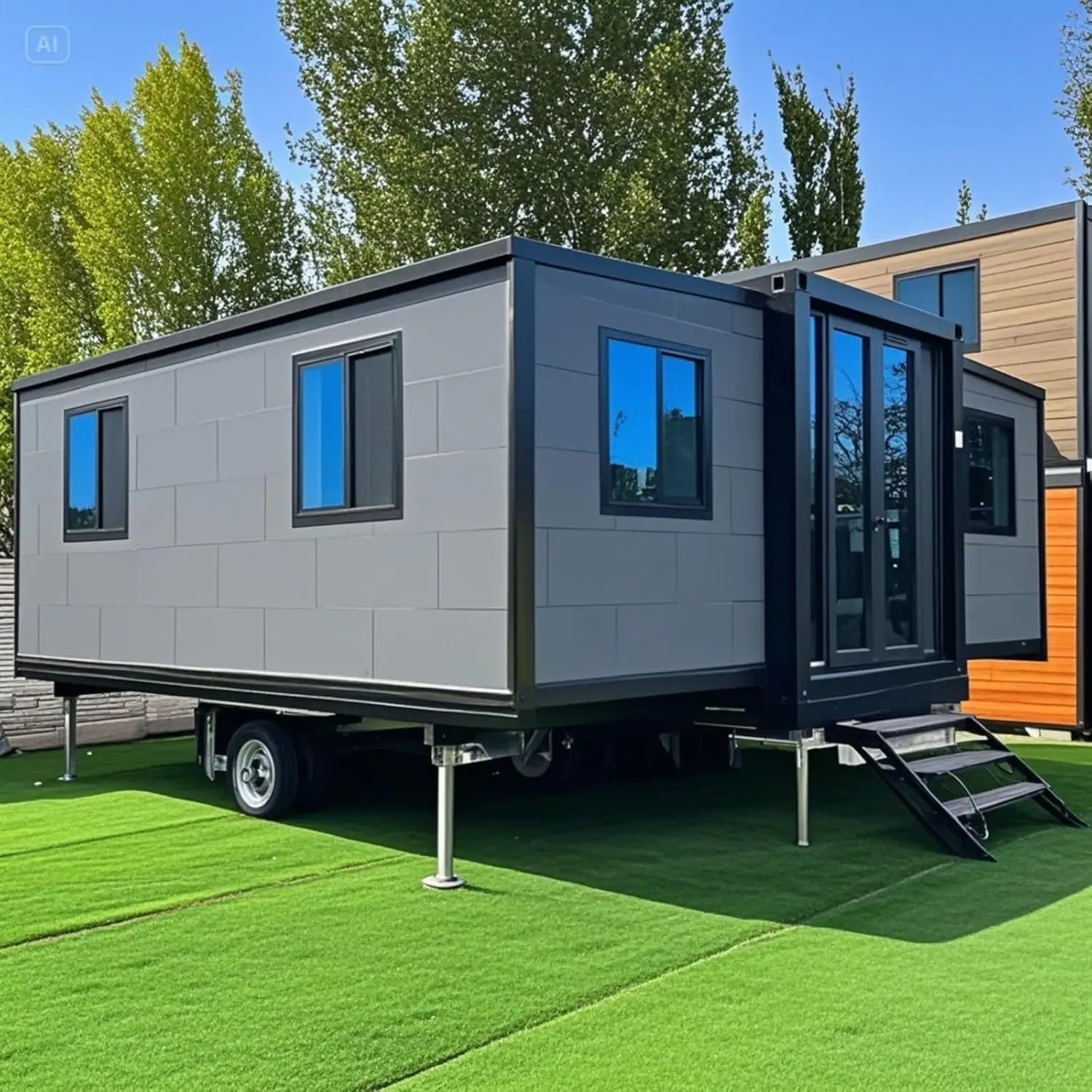 Easily Assembled Container House 20ft Mobile Container Home Villa Contemporary Coastal Rural Self-Built Container House for US