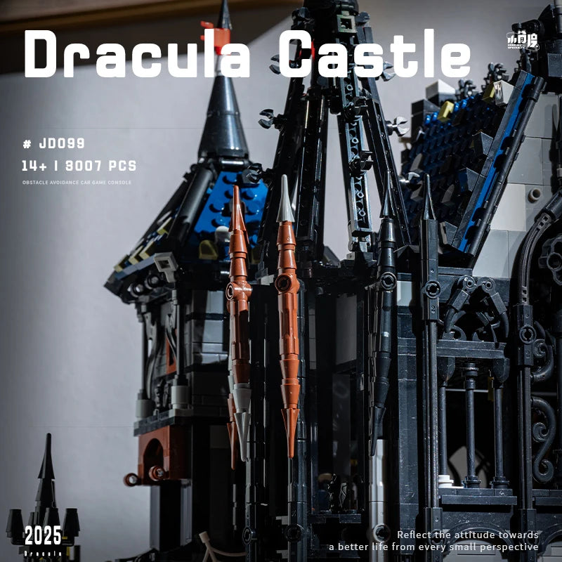 3007pcs MOC Street View Vampire Dracula's Castle Building Blocks Bricks Construction Assembling Toys for Children Birthday Gift
