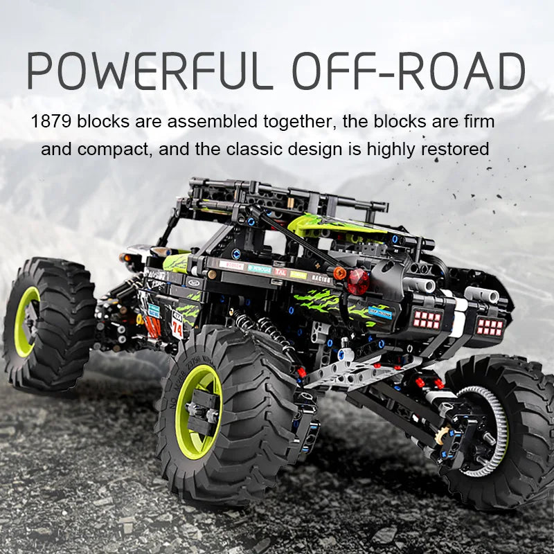 Mould King 18002 Technical Car Toys The MOC-19517 4WD RC Buggy Building Block Assembly Car Model Brick Set Kids Christmas Gift