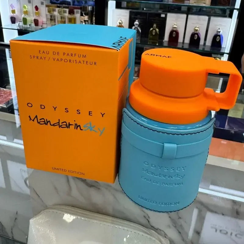 Armaf Odyssey Mandarin Sky Eau De Parfum 100ml 3.4fl.oz Long Lasting Men Perfume Citrus Woody Scent