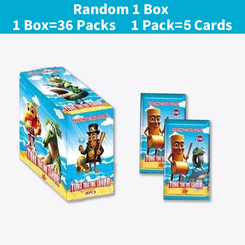 Italian Brainrot Trading Cards Tung Tung Tung Sahur Tralalero Tralala Collection Card Game Collectible Cards Toy Christmas Gifts