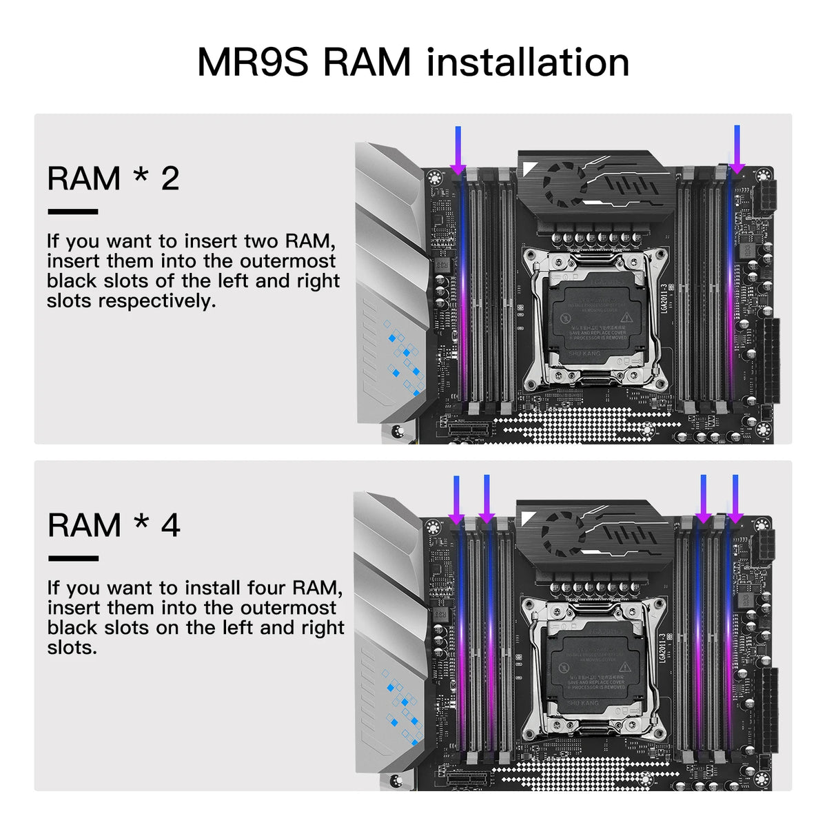 MACHINIST X99 MR9S ATX Motherboard LGA 2011-3 Supports TPM 2.0 Intel Xeon E5 V3/V4 CPU DDR4 RAM Memory NVME M.2 USB3.0