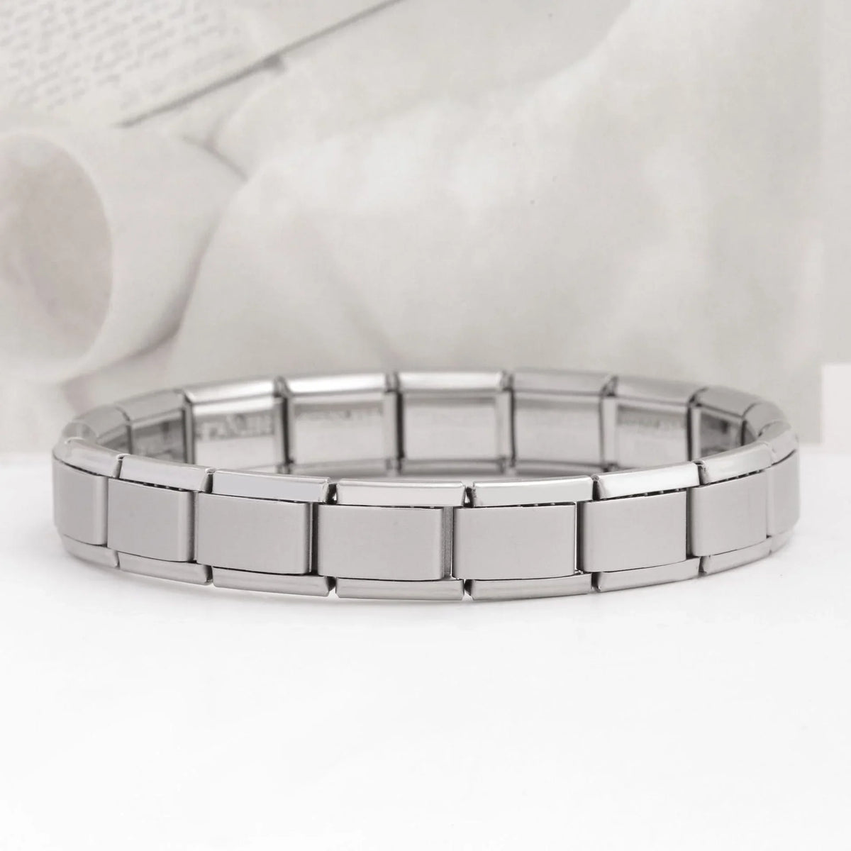 100pcs Italian Charm Stainless Steel 9mm Colorful Style Elastic Bracelet for Woman Men DIY Making GIft Dropshipping Wholesale