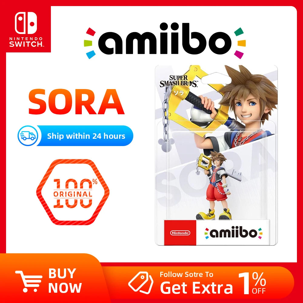 Nintendo Amiibo - Super Smash Bros. Series - Sora - for Nintendo Switch Game Console Game Interaction Model