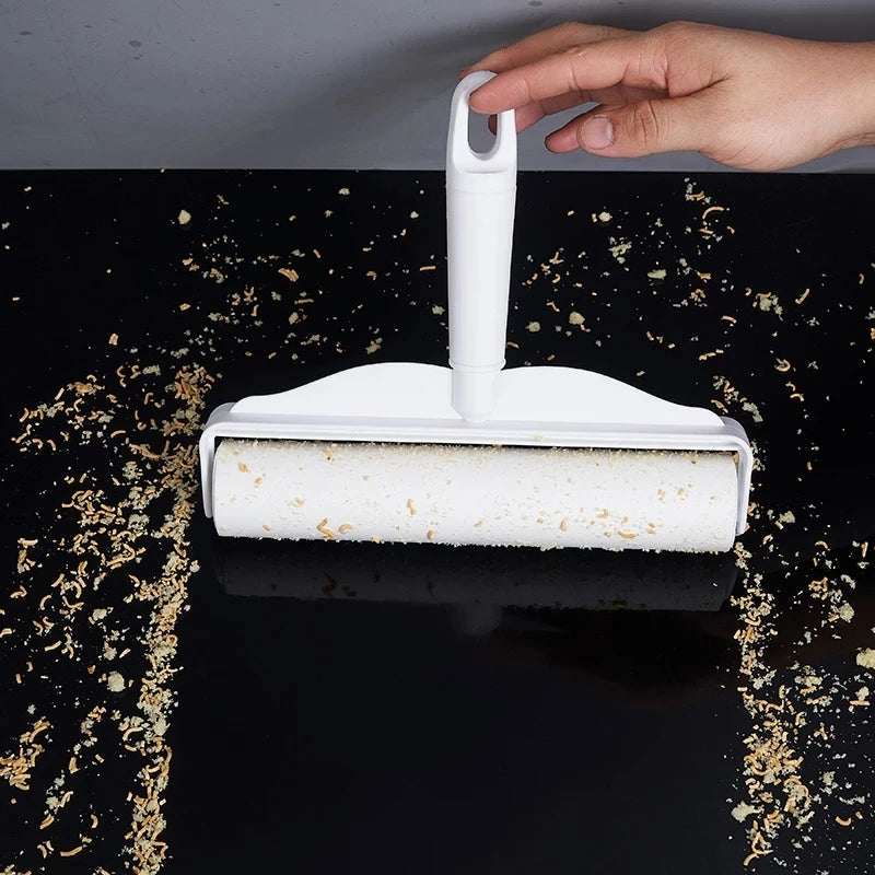 10cm~24cm Detachable Long Handle Sticky Roller Mop, Replacement Core paper,Clothes Cleaner, Pet Home, Car Cleaning, Gluing Tool,