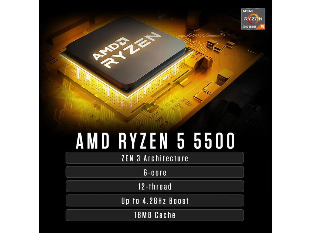 Zotac GAMING MEK AI-Enhanced Gaming PC Desktop Computer - NVIDIA GeForce RTX 5060, AMD Ryzen 5 5500 4.2GHz, 16GB RGB DDR4, 1TB NVME M.2 SSD, 650W 80+ GOLD PSU, WiFi 6E, Windows 11 Home