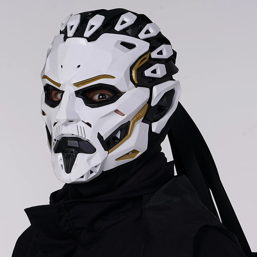 JAUPTO Punk Witcher Mask Halloween Costume Prop Face Mask for Parties Quality Assurance Cosplay Accessory