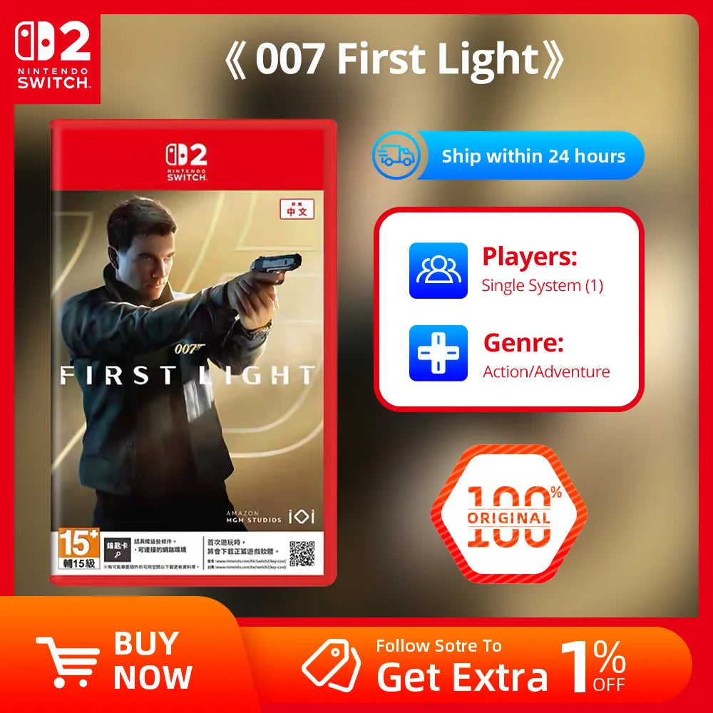 Nintendo Switch 2 Game Deals - 007 First Light - 100% Original Physical Nintendo Game Card NS2