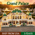 11930PCS Grand Palace Building Blocks Set Large European Baroque Royal Castle Modular Architecture Bricks MOC Street View Model Toys Kit Collectible Display Model Gift For Adult