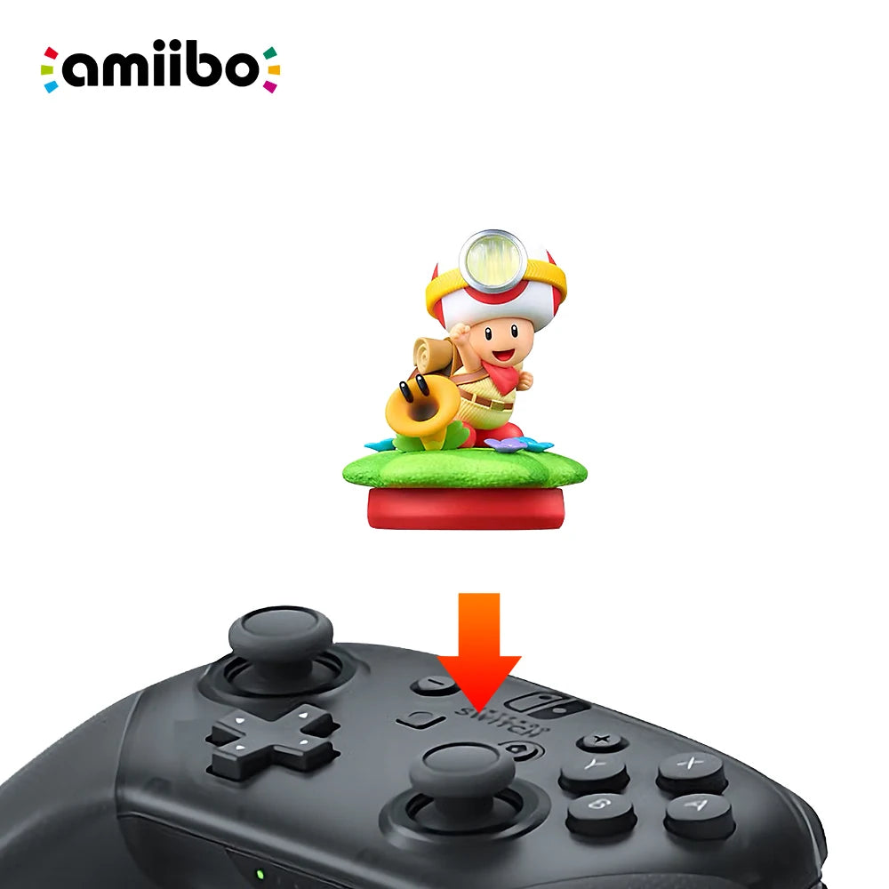 Nintendo Switch Amiibo - Elephant Mario/Captain Toad & Talking Flower/Poplin & Prince Florian - Super Mario Bros. Wonder series