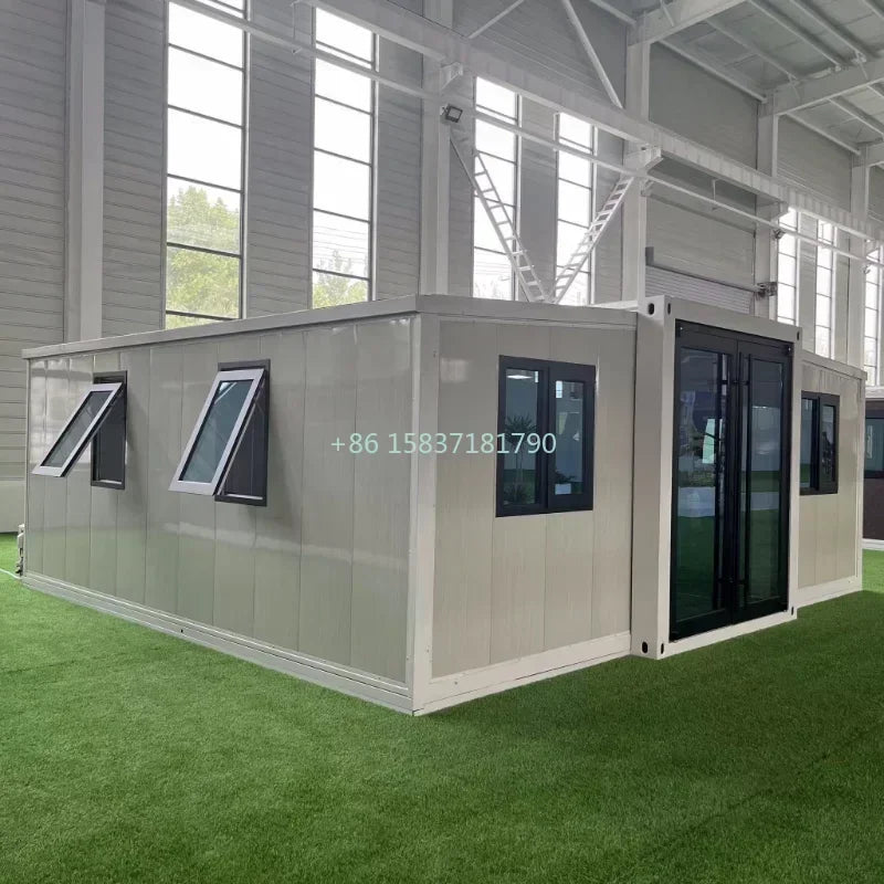 Easily Assembled Container House Luxury Living Prefabricated Expandable Mobile Home Folding House Container with 2 3 Bedrooms