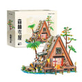 1486PCS / 1108PCS Forest House building blocks with LED light Tree Cabin Display Bricks Set Kit for Nature Lovers Adults Kids
