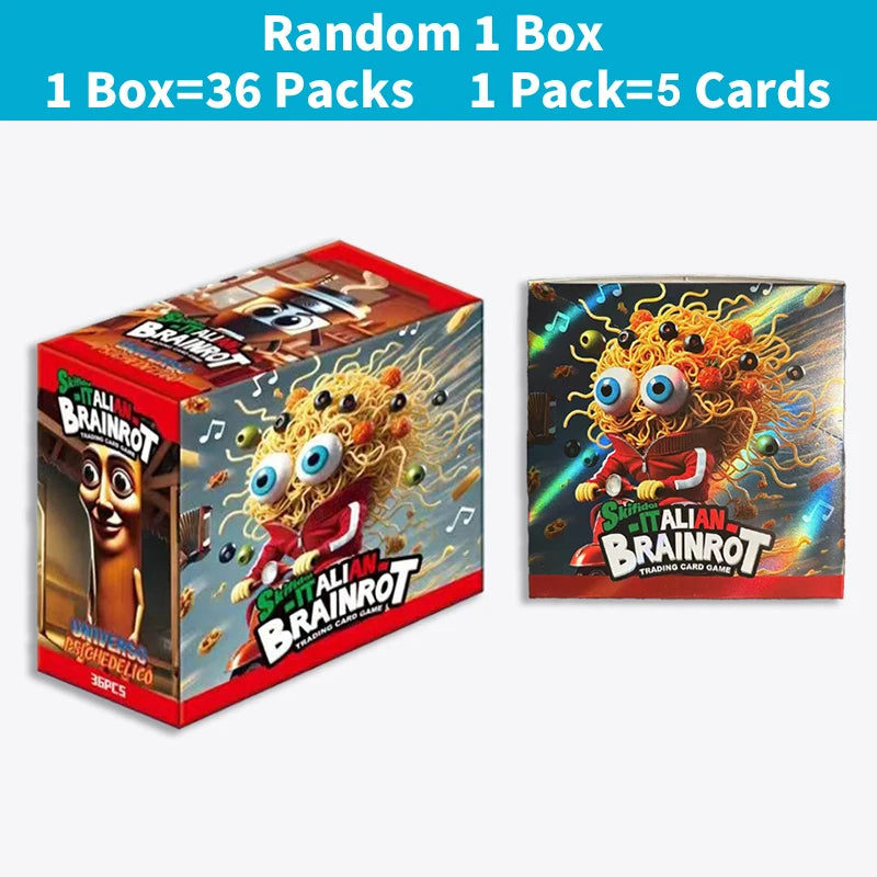 Italian Brainrot Trading Cards Tung Tung Tung Sahur Tralalero Tralala Collection Card Game Collectible Cards Toy Christmas Gifts