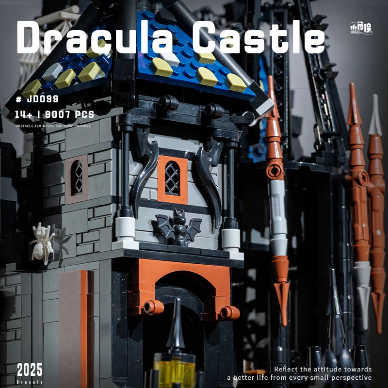 3007pcs MOC Street View Vampire Dracula's Castle Building Blocks Bricks Construction Assembling Toys for Children Birthday Gift
