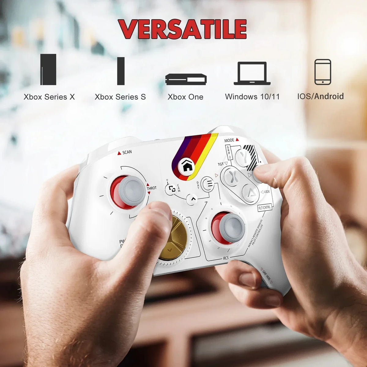 Gaming Gamepad For Xbox One Series X/S Pc With 6-Axis Gyro Sensor Dual Vibration Hall Effect Wireless Game Xbox Controller