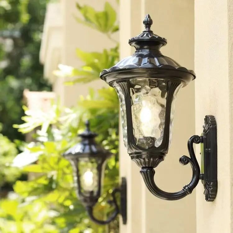 Outdoor Wall Lamp Simple European Waterproof Moisture-Proof Aluminum Lamp Courtyard Mall Gate Balcony Corridor Wall Light Garden
