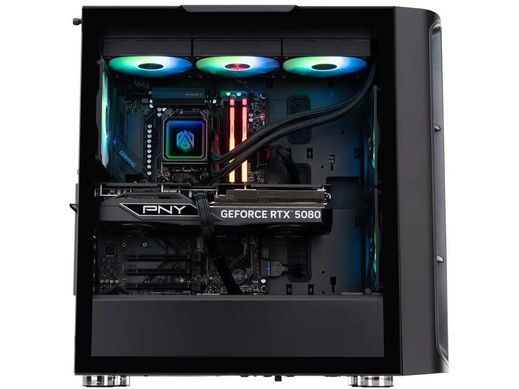 ABS Kaze II Ruby Prebuilt Gaming PC - Windows 11 - AMD Ryzen 7 9800X3D - GeForce RTX 5080 16GB - DLSS 4 - 32GB DDR5 - 2TB NVMe SSD