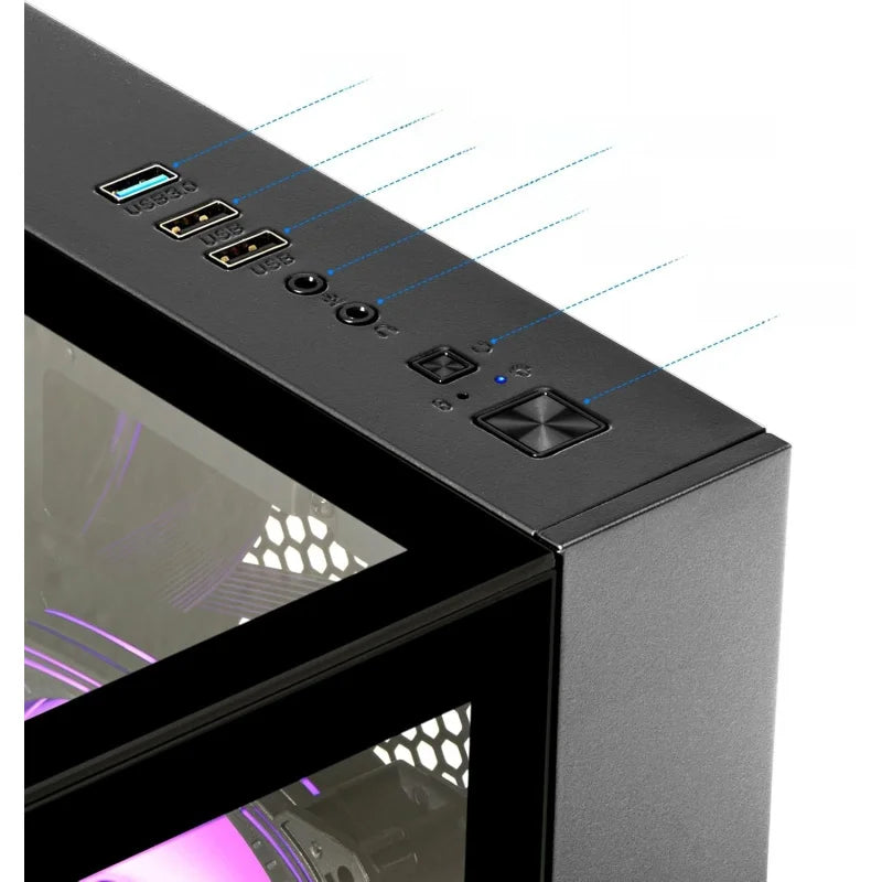 Desktop  I7-14700KF 6 core 2.5GHz PC Computer, RTX 4070 12G, 32G DDR5 RAM, 1TB NVME SSD, Prebuilt Gaming PC Tow