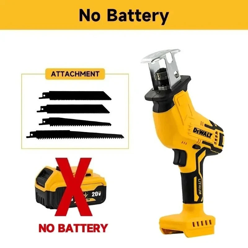 Dewalt Brushless Reciprocating Saw 2800RPM  Multifunctional Metal Wood Pipe Cutting Saw Power Tool Cordless Electric Saw