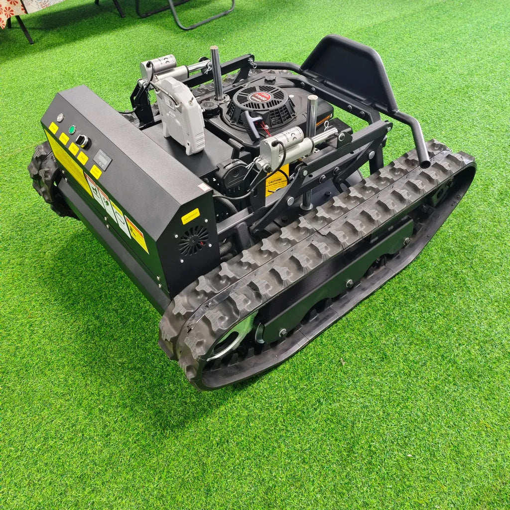 Remote Controlled Lawn Mower Suitable For All Terrains Customized Powerful Engine Precise Cutting Wireless Remote Control