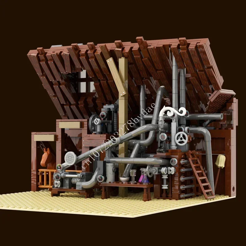3301 PCS Doc's Barn 1885 Hot City MOC StreetView Creative Puzzle Architecture DIY Assembly Model Toy Christmas Gift