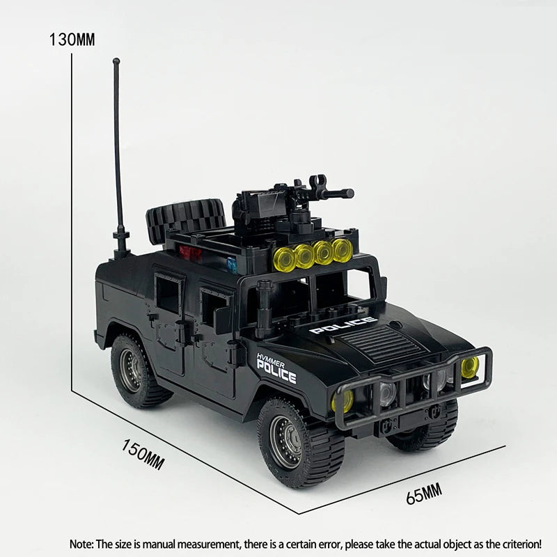 Militarys Riot Truck Helicopter Camouflage Commando Wranglers Car Off Roader Building Blocks Classic Model Sets Bricks Kids Kits