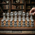 16 Pcs Black and White Angel Series Chess Desktop Decoration Ornament