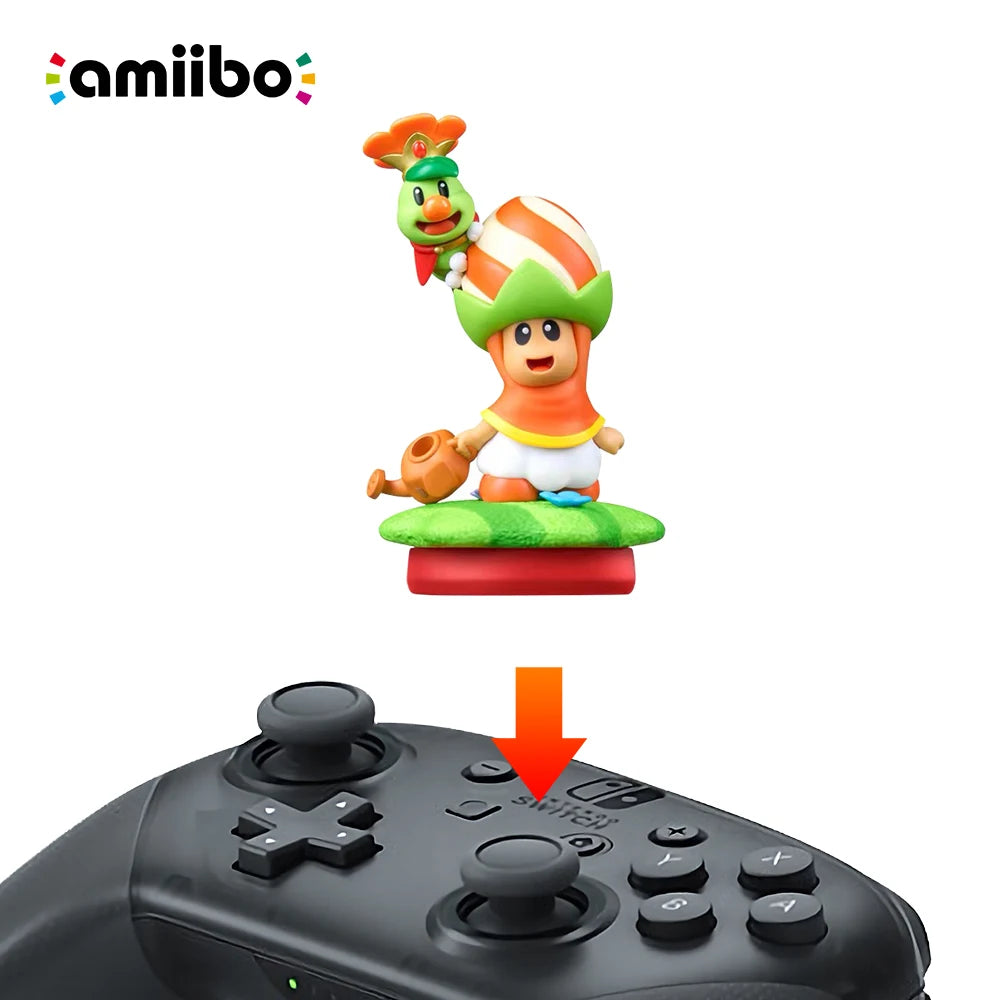 Nintendo Switch Amiibo - Elephant Mario/Captain Toad & Talking Flower/Poplin & Prince Florian - Super Mario Bros. Wonder series