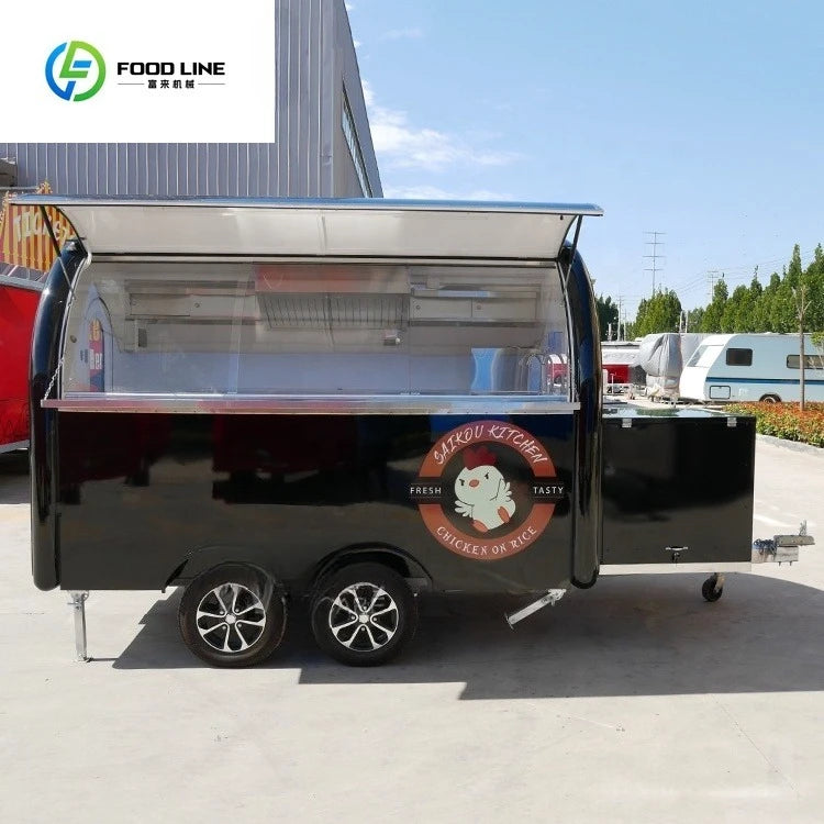 Remorque Comida Food Truck Fried Chicken Lunch Food Trailers Fully Equipped Kitchen