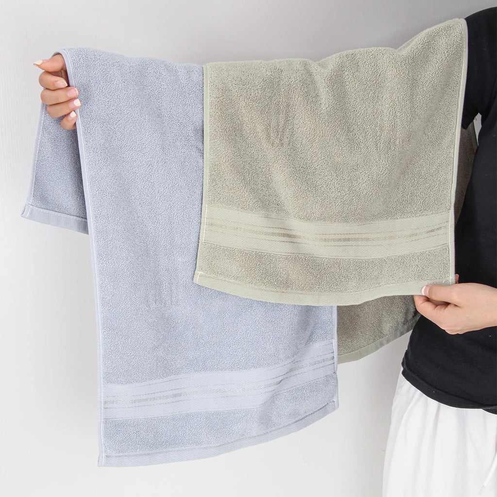 4-Piece Luxury Pure Cotton Bath Towel Set, 1 Bath Towel + 1 Face Towel + 2 Washcloths, Soft and Comfortable, Highly Absorbent, 100% Cotton Towels, Bathroom Decoration Accessories, Daily Use Towels