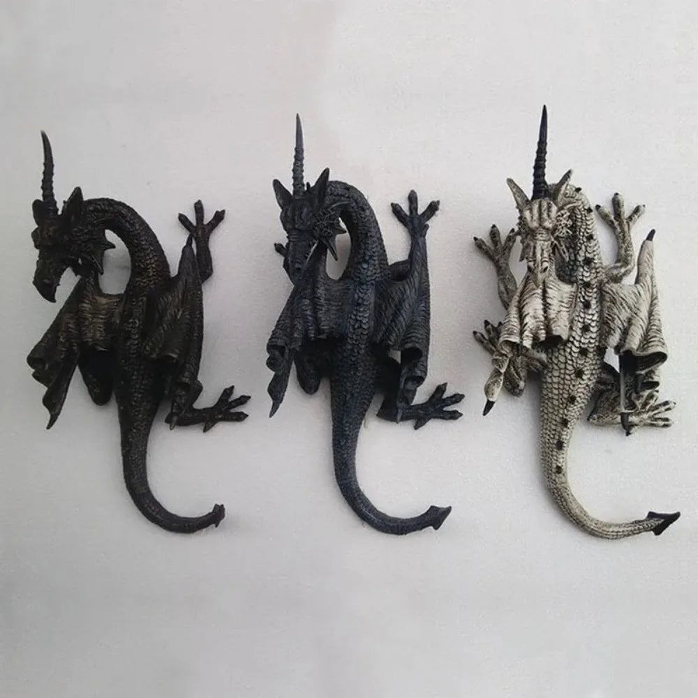 New Black and White Flying Dragon Gardening Pendant Garden Home Decoration Resin Crafts Bedroom Kitchen Living Room Wall Home