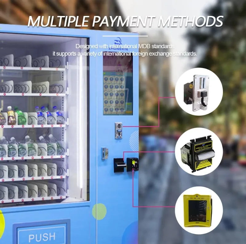 FL Snack and Beverage Vending Machine fast goods output for business center self‑service retail vending gear
