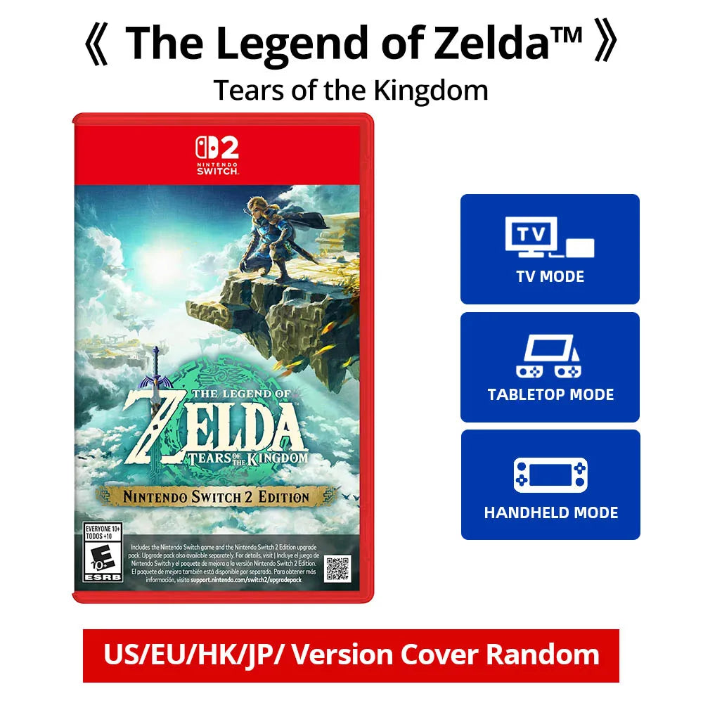 Nintendo Switch 2 -The Legend of Zelda: Tears of the Kingdom - Games Adventure Action and RPG Genre Switch 2 Edition